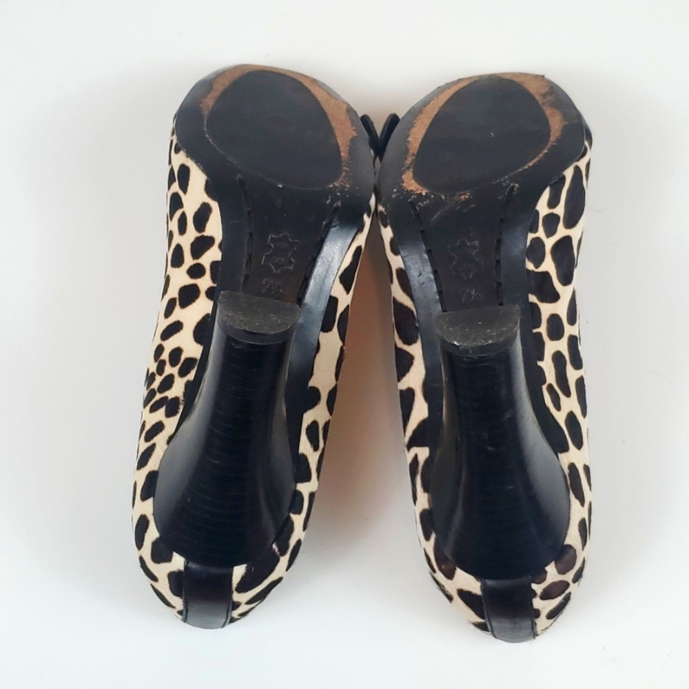 Sz7.5 Michael Kors Pony Hair Heels - Picture 6 of 8